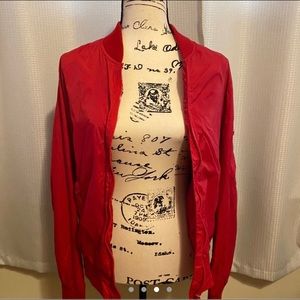 Forever 21 Men’s Red Windbreaker/Bomber Jacket